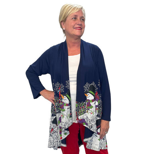 Snowmen and Cardinals Kimono