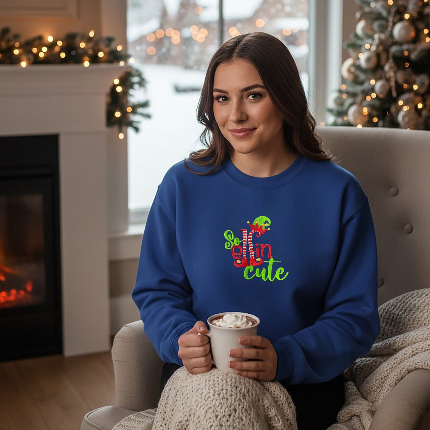 So Elfin Cute Crew Neck Fleece