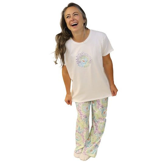 Snowman Tie Dye Sleep Set