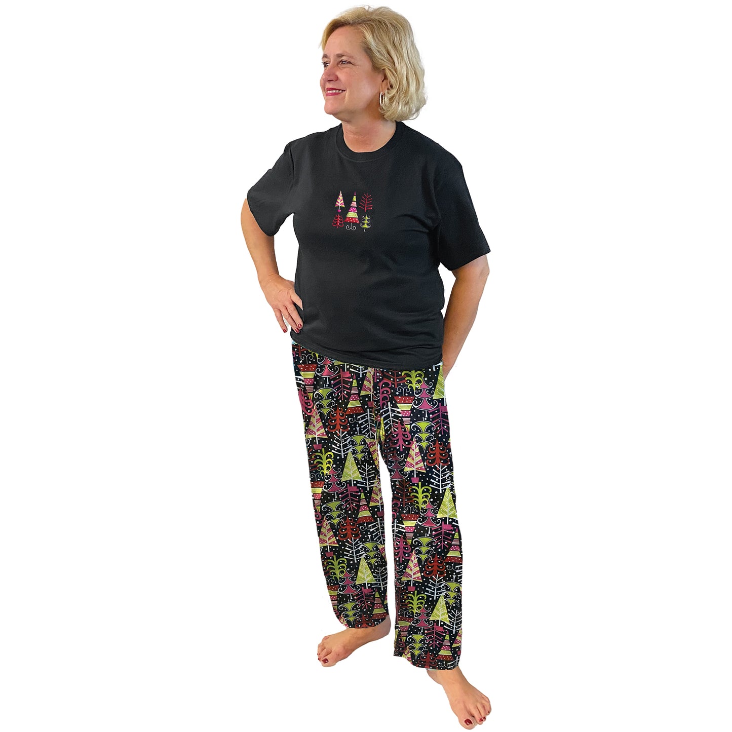 Retro Trees Sleep Pants