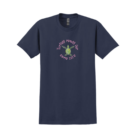 Turtley Ready Navy Tee