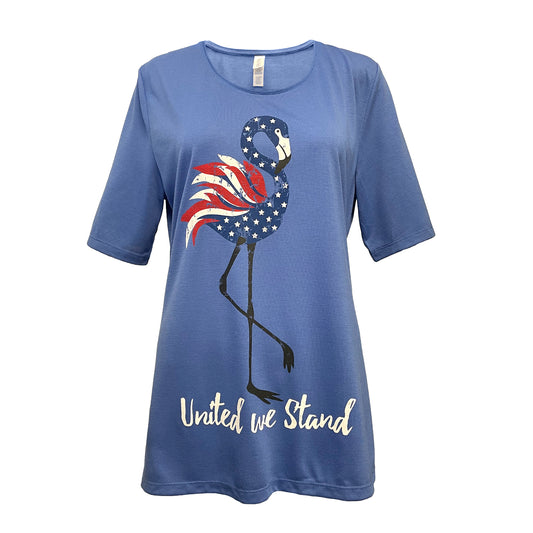 United Flamingo Short Sleeve Top