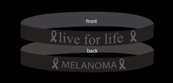 Melanoma Black - 'Live For Life' Bracelet