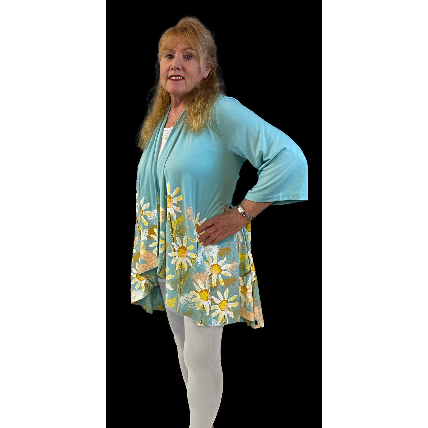 Sprouting Daisies Kimono, by A Walk In The Park®