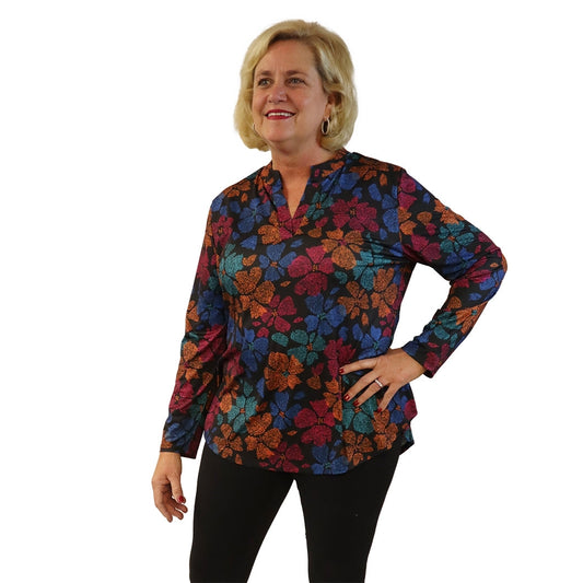 Petal Floral Silky Tunic, by A Walk In The Park®