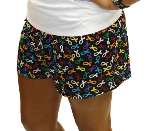 Multi Ribbon Cancer Awareness Sleep Shorts