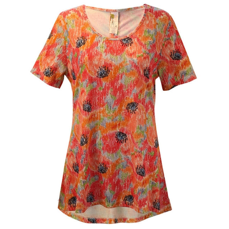 Ikat Poppy Cinched Back Tunic Top, by A Walk In The Park®