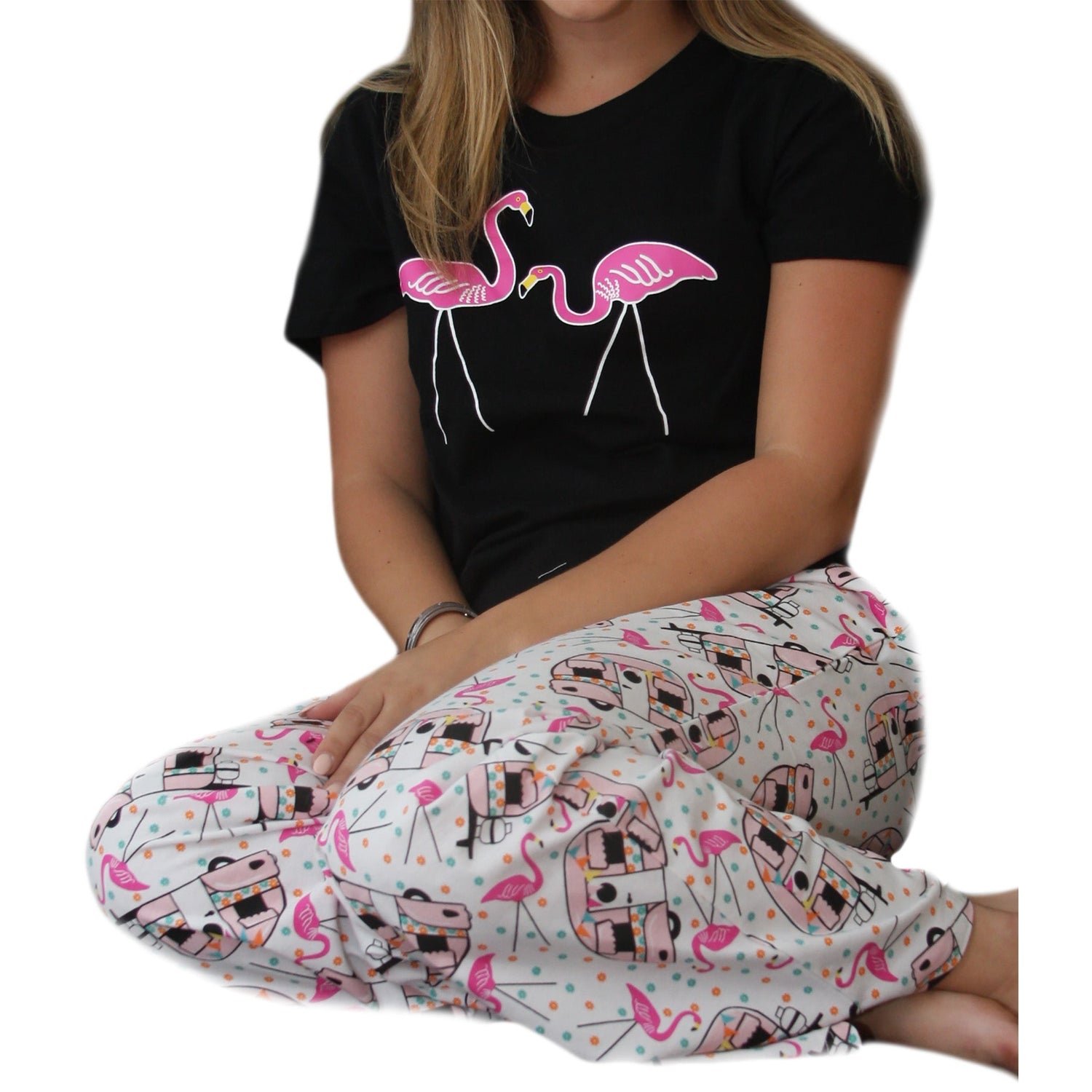 Women's 'Happy Camper' Pajama Sleep Set, by Needy Me Sleepwear®
