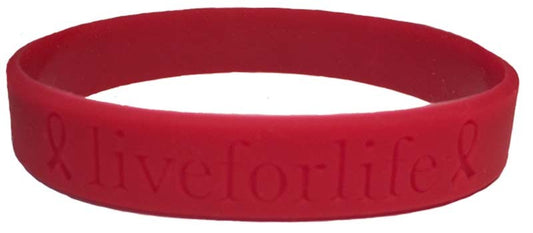 Head & Neck Cancer - Red 'Live For Life' Bracelet