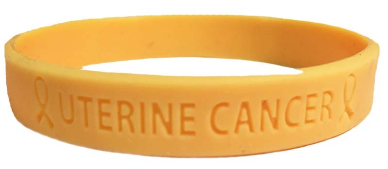 Uterine Cancer - Peach 'Live For Life' Bracelet