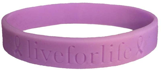 Esophageal Cancer - Lavender 'Live For Life' Bracelet
