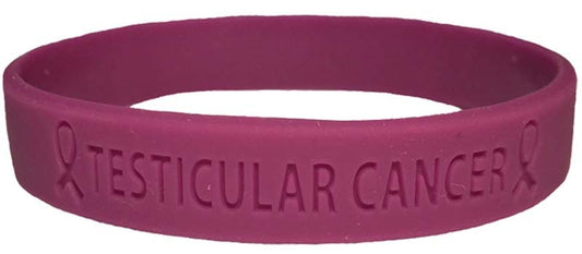 Testicular Cancer - Purple 'Live For Life' Bracelet