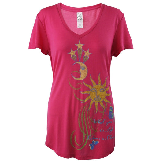 Women's 'Eternity' V-Neck Inspirational Tee, by Live Who You Are®