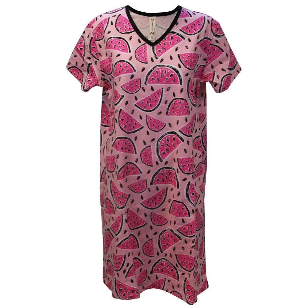 Women's 'One In A Melon' V-Neck Sleep Shirt Nightgown, by Needy Me Sleepwear®