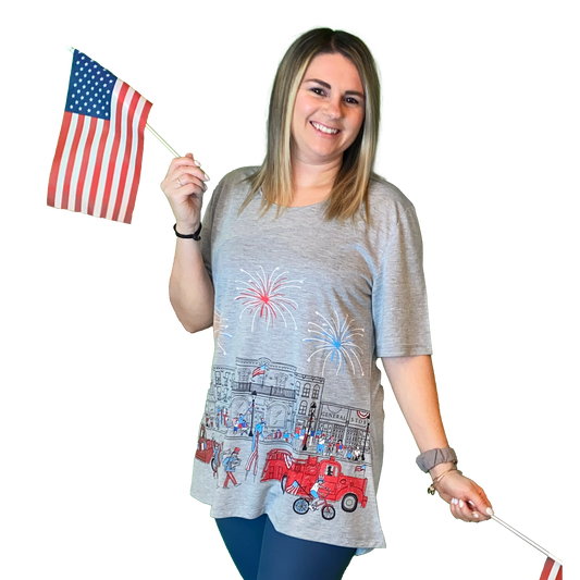 July 4th Parade Short Sleeve Top