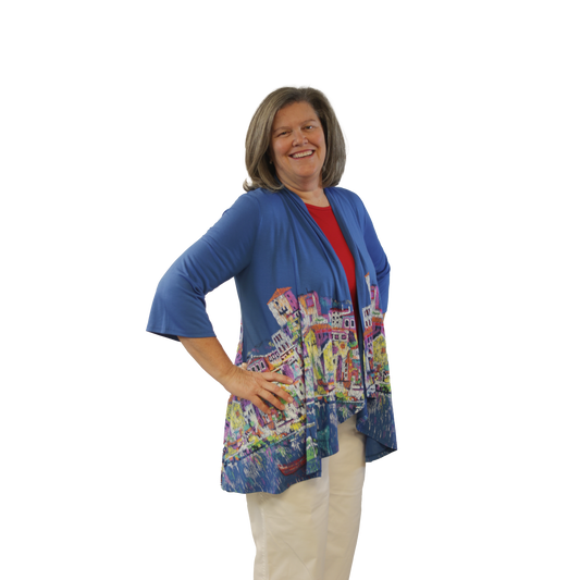 Mediterranean Hillside Kimono